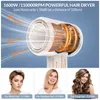 Hair Straighteners Leafless Dryer High Speed 1600W 11000RMP Intelligent Household Ion Low Noise Constant Temperature Ring Light Color Display 231122