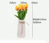 Decorative Flowers Mini PU Tulip Simulation Touch Flower Home Decoration Wedding Pography Props Artificial