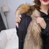 Women's Fur Faux Fur Woman Pie Overcome Coat Winter Fever Female Removable False Mink Inner Bile Imitation Raccoon Fur Collar Warm Coats Medium Long 231121