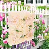 Decorative Flowers Floral Wall Panel Artificial Rose Wedding Backdrop Decoration Flower Fake Silk