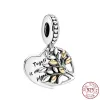 925 Sterling Silver Charms for Pandora Jewelry Beads Angel Wings Swan of Love Heart Charms Bead Pendant