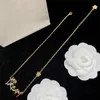 Vintage Designer Necklaces Luxury Fashion Womens Necklace Gold Pendant Earring Bracelet Letter Colorful Bracelet For Women Jewelry Set