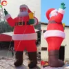 Atividades ao ar livre novo Gaint inflável Papai Noel 10 m 33 pés de altura grande vermelho explodir réplica de Natal do pai para decoração de Natal