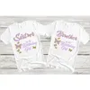 Família com roupas de moda Família Matching Roupfits Gold Birthday Girl Tshirt Wild Tops Tam camise