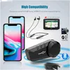 Motorfiets Intercom Walkie Talkie Dconn Ky Pro Bluetooth 5.0 Helm Headset 6 Rijders Groep Praten Fm Radio Waterdicht 1000M Interph Dhxlj