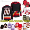 Personalizzato S-6XL Film College Hockey Indossa Jersey Ricamo 10 JonathanHuberdeau 91 NazemKadri 25 JacobMarkstrom 28 EliasLindholm 11 MikaelBacklund Maglie