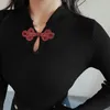 T-shirts femme confortable couleur unie haut à manches longues mince dames taille de base S M L noir rouge Kawaii t-shirts
