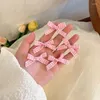 Accessori per capelli 5 pezzi fiocco a scacchi dolce forcine per bambini adorabili clip per bambini copricapo per bambini principessa barrette per ragazze