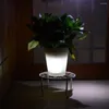 Modern Plant Pot Easy Installation Flower Low Consumption Outdoor Wireless LED SOLAR REURABLE