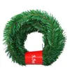 Décorations de Noël 2023 Guirlande de pin décoratif vert arbre de Noël artificiel rotin bannière fête pendentif en plastique Tinsel décoration suspendue 231121