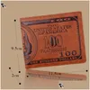 Retro Heren Portefeuilles Dollar Patroon Portemonnee Creditcard Mti-Pocket Portemonnee Pu Leer Geldclip Verrassingscadeau Feestartikelen Drop Delivery Dh5A1