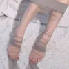Fashion Bling Pantyhose Women Sexy Ultra Thin Transparent Skinny Leg Tights Hot Pole Dance Nightclub Party Lingerie