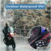 Motosiklet İnterklie Walkie Tallie Wayxin Kask Kulaklıkları R5 1 PCS FM Radyo İletişim Interphunicador Moto Su Geçirmez Dho0Z