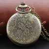 Pocket Watches Vintage Line White Digital Quartz Watch High Quality Chain Steel Men's and Women's Clock Necklace Pendant Gift