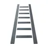 Aluminum Alloy Sliding Library Durable Step Ladder Rolling Ladder Bookshelf Straight Ladder Indoor Attic Wardrobe Cabinet Pulley ladder