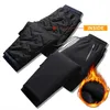 Pantalons pour hommes hommes jogging chaud confortable hiver pantalons de survêtement avec poches de taille élastiques idéal pour l'exercice vêtements décontractés renforcés