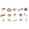 Gift Wrap 30 PCS Watercolor Scrapbooking Sticker Pack Simulation Flowers Plant Transparent Decal Collection For DIY Diary NIN668