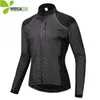 WOSAWE Winter Dünne Thermo-Fleece Fahrradjacke Herren Warme MTB Fahrradbekleidung Sportbekleidung Windjacke Wasserabweisend Sport C334W