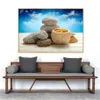 Art mural moderne Spa pierres Zen toile peinture bougies orchidée fleur affiche mur photos pour salle de bain décor décor à la maison Cuadros327v