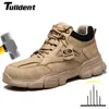 Botas Zapatos de seguridad para el trabajo para hombre antismash con punta de acero zapatillas antipuñaladas para hombre 231121