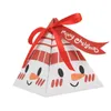 Рождественские украшения 50 шт. треугольная коробка веселые конфеты крафт-бумага подарочная упаковка сумка вечерние сувениры украшения поставки