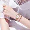 Bilek saatleri Watch Women Watches En İyi Moda Dikdörtgen Küçük Yeşil Bayanlar Ultra Yerli Su Geçirmez Kuvars Bilek Saldırısı