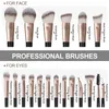 Makeup Tools MAANGE 18 Pieces Professional Brush Foundation Powder Blush Brushes Eyeshadow Flawless For Women Cosmetic 231122