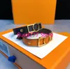 Lady Women Titanium Steel Gold Charm Bracelets Adjustable Jewelry Love Leather Bracelet