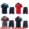 24/25 Portugal tracksuit Short-sleeved JOAO FELIX soccer jerseys Portuguese BERNARDO BRUNO FERNANDES DIOGO J. DANILO 24/25 National team football shirt Men sets