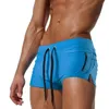 Shorts pour hommes 2023 Pantalons de natation Coin plat Poche zippée Troncs Mode Slip solide Maillot de bain Maillot de bain Maillot de bain