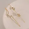 Stud Earrings 1 Pcs Ear Wrap Crawler Hook For Women Star Butterfly Geometric Copper Inlaid Piercing Climber Jewelry Gifts