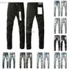 Mens Purple Jeans Designer Jeans Fashion Distressed Ripped Bikers Womens Denim Cargo For Men Black Pants 655