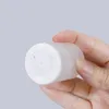 フロストPPプラスチックエアレススプレーポンプボトルスキンケアセラムローション用の白い蓋15ml 20ml 30ml 50ml 80ml 100mlトラベルサイズRefi jvpt