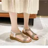 Sandálias femininas fivela cinta conforto sapatos versátil dedo do pé aberto verão transparente salto alto plano
