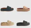 Slide Designer Dames G Sandalen Heren Slippers Slippers Luxe Platte Dikke Bodem Borduren Gedrukt Jelly Rubber Leer Dameskleding Schoenen Hoge Hak Hete Laarzen 12