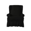 Capas de cadeira Wingback Capa Protetor Slipcover Stretch Saia Estilo Sujo Resistente Vermelho Cinza Black264m