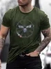 Erkek Tişörtleri Yüksek Kaliteli Moda Erkek Giyim Büyük Boy Tee Y2K Bal arısı Rhinestone Tasarımcısı Kısa Kollu Üstler Günlük Günlük Sokak