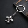 Keychains Creative Aviation Aircraft Keychain Mini Plane Metal Car Keyring For Men Women Backpack Pendant Business Gifts