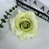 Kwiaty dekoracyjne 10pcs sztuczny zwinięty kwiat róży głowica Symulowana jedwabna rolka DIY Home Party Wedding Arch Tło Wall Flowe