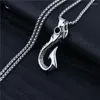 Anhänger Halsketten Antik Angelhaken Angelhaken Kette Halskette Fischer Schmuck Geschenk für Fische