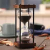 15 minuter timglas sand timer för köksskola modern trä timme glas sandglas sand klocka timers hem dekoration gåva1288k