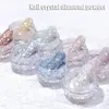 Pós acrílicos líquidos prego cristal diamante pó arco-íris cor brilhante arte glitter pigmento holográfico micro broca vidro manicure decoração 231121