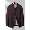 Herenpakken Boutique Mode Heren Engelse stijl Casual Elegant Micro-elastisch Bruiloft Zakelijk Carrière Wol Plus Katoen Verdikte Blazer