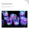 Mugs 50ml LED Flashing Cups Fun Beer Wine Drinking Transparent Plastic Mug Blinking Glowing Barware for Bar Night Club Party Supplies 231121