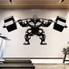 Väggklistermärken gorilla gym dekal lyftning fitness motivation muskel braw skiv stötmärke klistermärke dekor sport affisch b754205a