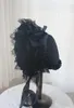 Party Supplies Lace Gothic Bonnet Hat Women Victorian Vintage Style Head Wear