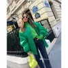 Windbreaker Designer Jacket Women 2023 New Autumn Winter Unisex Sullor Long Sleeve Varsity Jackets 대형면 코트 9 색