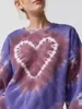 Men s Hoodies Sweatshirts Heart Tie Dye Print for Women Spring Autumn Loose Long Sleeve Crewneck Pullovers Tops Y2K Grunge Hoodie Streetwear 231122