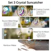 Садовые украшения H D Set 3 Crystal Vishing Sun Moon Rainbow Window Catcher Care Ornament Подвеска Home Decor 230422