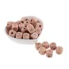 200 pièces 12MM perles en bois de hêtre pour enfant lettres en bois perle bébé anneau de dentition bricolage perles avec lettres bébé jouets de dentition Alphabet 230422